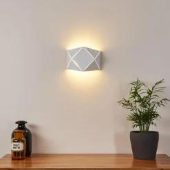 hofstein Applique murale Shouver LED Blanc, 1 lumière