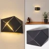 hofstein Applique murale Shouver LED Noir, 1 lumière