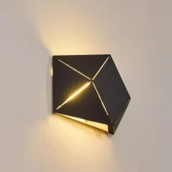 hofstein Applique murale Shouver LED Noir, 1 lumière