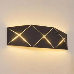 hofstein Applique murale Shouver LED Noir, 1 lumière* Appliques