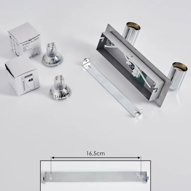 hofstein Applique murale Sibarco Chrome, 2 lumières