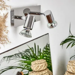 hofstein Applique murale Sibarco LED Chrome, 2 lumières