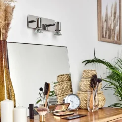 hofstein Applique murale Sibarco LED Chrome, 2 lumières