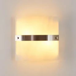 hofstein Applique murale Sibo Acier inoxydable, 2 lumières