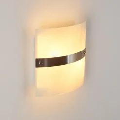 hofstein Applique murale Sibo Acier inoxydable, 2 lumières