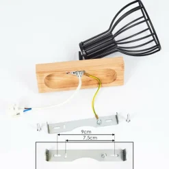 Luminaires Scandinaves-hofstein Applique murale Sognefest Brun, Chrome, 1 lumière