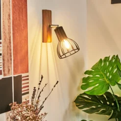 Luminaires Scandinaves-hofstein Applique murale Sognefest Brun, Chrome, 1 lumière