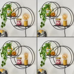 Lampes Dorées-hofstein Applique murale Sorvari Or, Noir, 1 lumière