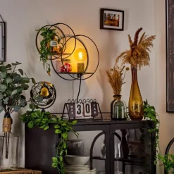 Lampes Dorées-hofstein Applique murale Sorvari Or, Noir, 1 lumière