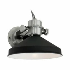 Lampes Industrielles-Luminaires Steinhauer Applique murale Steinhauer Zappa Noir, 1 lumière