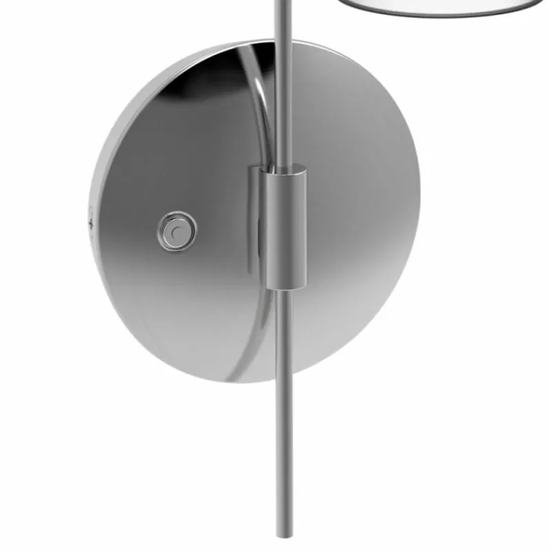 Luminaires Steinhauer Applique murale Steinhauer Tallerken LED Acier inoxydable, Blanc, 1 lumière