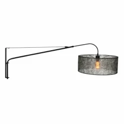 Lampes En Tissu-Luminaires Steinhauer Applique murale Steinhauer Gramineus Gris, Noir, 1 lumière