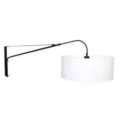 Lampes En Tissu-Luminaires Steinhauer Applique murale Steinhauer Gramineus Noir, Blanc, 1 lumière