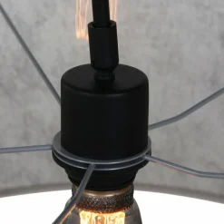 Lampes En Tissu-Luminaires Steinhauer Applique murale Steinhauer Gramineus Noir, Argenté, 1 lumière