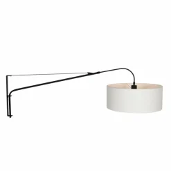 Lampes En Tissu-Luminaires Steinhauer Applique murale Steinhauer Gramineus Noir, Blanc, 1 lumière