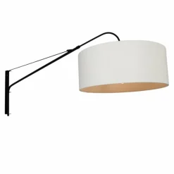 Lampes En Tissu-Luminaires Steinhauer Applique murale Steinhauer Gramineus Noir, Blanc, 1 lumière