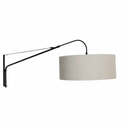 Lampes En Tissu-Luminaires Steinhauer Applique murale Steinhauer Gramineus Gris, Noir, 1 lumière