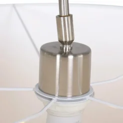 Lampes En Tissu-Luminaires Steinhauer Applique murale Steinhauer Gramineus Acier inoxydable, Blanc, 1 lumière