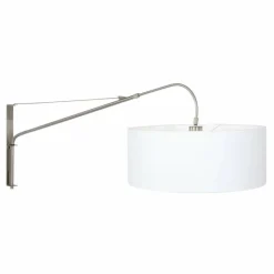 Lampes En Tissu-Luminaires Steinhauer Applique murale Steinhauer Gramineus Acier inoxydable, Blanc, 1 lumière