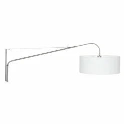 Lampes En Tissu-Luminaires Steinhauer Applique murale Steinhauer Gramineus Acier inoxydable, Blanc, 1 lumière