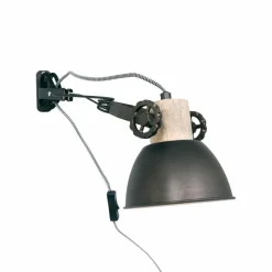 Lampes Industrielles-Luminaires Steinhauer Applique murale Steinhauer Gearwood Anthracite, 1 lumière