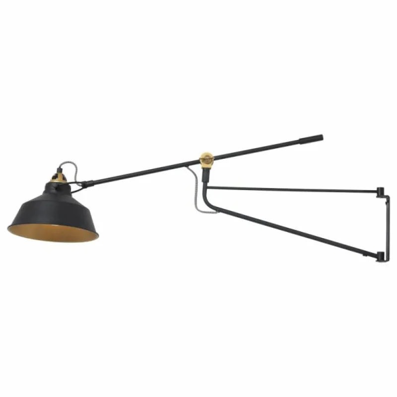 Lampes Dorées-Luminaires Steinhauer Applique murale Steinhauer Or, Noir, 1 lumière