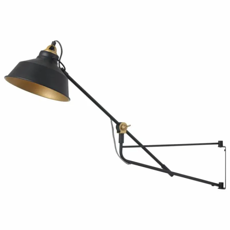 Lampes Dorées-Luminaires Steinhauer Applique murale Steinhauer Or, Noir, 1 lumière