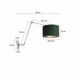 Lampes En Tissu-Luminaires Steinhauer Applique murale Steinhauer Prestige Chic Acier brossé, 1 lumière