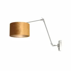 Lampes En Tissu-Luminaires Steinhauer Applique murale Steinhauer Prestige Chic Acier brossé, 1 lumière