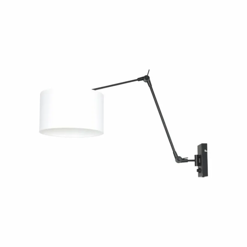 Lampes En Tissu-Luminaires Steinhauer Applique murale Steinhauer Prestige Chic Noir, 1 lumière