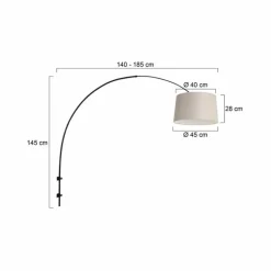 Lampes En Tissu-Luminaires Steinhauer Applique murale Steinhauer Sparkled Light Noir, 1 lumière