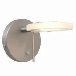 Luminaires Steinhauer Applique murale Steinhauer Turound LED Acier inoxydable, 1 lumière