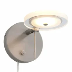 Luminaires Steinhauer Applique murale Steinhauer Turound LED Acier inoxydable, 1 lumière