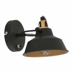 Lampes Dorées-Luminaires Steinhauer Applique murale Steinhauer Nové Or, Noir, 1 lumière
