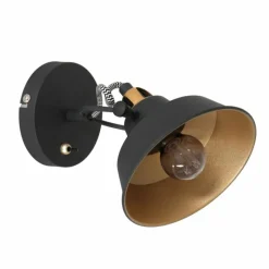Lampes Dorées-Luminaires Steinhauer Applique murale Steinhauer Nové Or, Noir, 1 lumière
