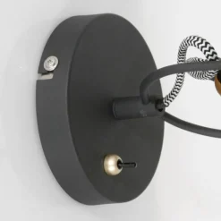 Lampes Dorées-Luminaires Steinhauer Applique murale Steinhauer Nové Or, Noir, 1 lumière