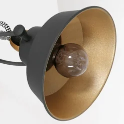 Lampes Dorées-Luminaires Steinhauer Applique murale Steinhauer Nové Or, Noir, 1 lumière