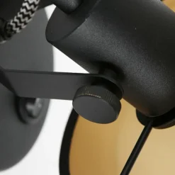 Lampes En Tissu-Luminaires Steinhauer Applique murale Steinhauer Ornoir Noir, 1 lumière