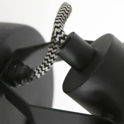 Lampes En Tissu-Luminaires Steinhauer Applique murale Steinhauer Ornoir Noir, 1 lumière