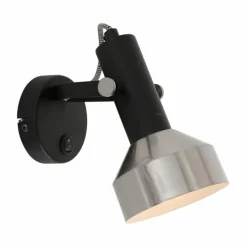 Luminaires Steinhauer Applique murale Steinhauer Acier Noir, 1 lumière* Spots Et Projecteurs