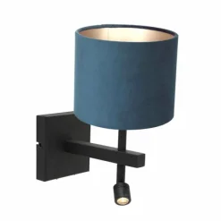 Lampes En Tissu-Luminaires Steinhauer Applique murale Steinhauer Stang Noir, 1 lumière