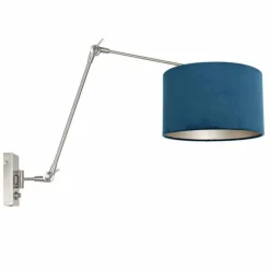 Lampes En Tissu-Luminaires Steinhauer Applique murale Steinhauer Prestige Chic Acier inoxydable, 1 lumière