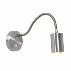 Luminaires Steinhauer Applique murale Steinhauer Upround LED Acier brossé, 1 lumière* Éclairage Led