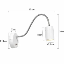 Luminaires Steinhauer Applique murale Steinhauer Upround LED Blanc, 1 lumière* Éclairage Led