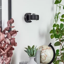 hofstein Applique murale Stong LED Noir, 1 lumière