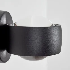 hofstein Applique murale Stong LED Noir, 1 lumière