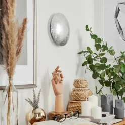 Luminaires Orientaux-hofstein Applique murale Storkyro LED Argenté, 1 lumière