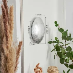 Luminaires Orientaux-hofstein Applique murale Storkyro LED Argenté, 1 lumière