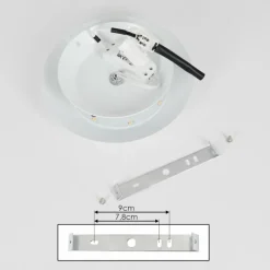 Luminaires Orientaux-hofstein Applique murale Storkyro LED Argenté, 1 lumière