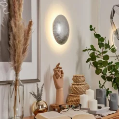 Luminaires Orientaux-hofstein Applique murale Storkyro LED Argenté, 1 lumière